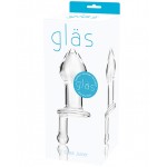5" Clear Glass Anal Juicer Plug