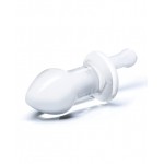 5" Clear Glass Anal Juicer Plug