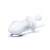 5" Clear Glass Anal Juicer Plug