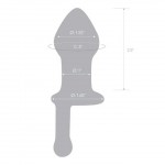 5" Clear Glass Anal Juicer Plug