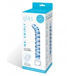 Mr. Swirly 6.5" G-Spot Handblown Glass Dildo
