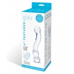6" Curved G-spot Handblown Glass Dildo