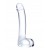 7" Realistic Curved Glass G-Spot Dildo
