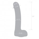 7" Realistic Curved Glass G-Spot Dildo