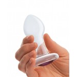 3.5" Bling Bling Glass Butt Plug 