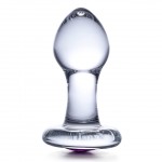 3.5" Bling Bling Glass Butt Plug 