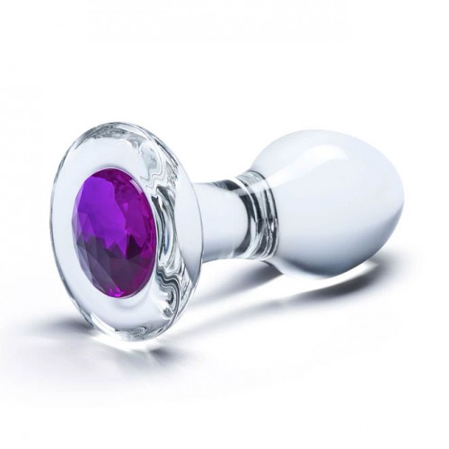 3.5" Bling Bling Glass Butt Plug 
