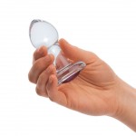 3.5" Bling Bling Glass Butt Plug 