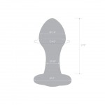 3.5" Bling Bling Glass Butt Plug 