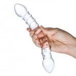 10" Double Trouble Glass Dildo