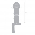 6.5" Candy Land Glass Juicer 