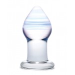 3.25" Amethyst Rain Glass Butt Plug 