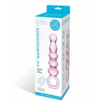 Glas 69 Quintessence Beaded Anal Slider Glass Dildo with Ring Handle Glas 69 Quintessence Beaded Anal Slider Glass Dildo with Ring Handle