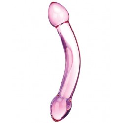 Glas Double Trouble Glass Dildo - Purple