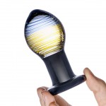 3.5" Galileo Glass Butt Plug 