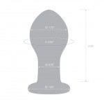 3.5" Galileo Glass Butt Plug 