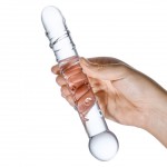  7" Callisto Clear Glass Dildo 