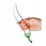  Glass Naturals Chili Pepper 8.25" Dildo 
