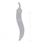  Glass Naturals Chili Pepper 8.25" Dildo 