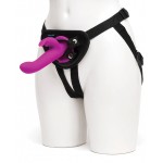 Happy Rabbit Rechargeable Silicone Vibrating Strap-On Harness Set 