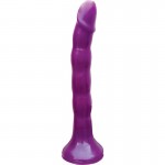 Wet Dreams Skinny Me Strap-On 7" Purple Dildo With Harness 
