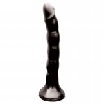 Wet Dreams Skinny Me Strap-On 7" Black Dildo With Harness 