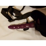 Wet Dreams Skinny Me Strap-On 7" Purple Dildo With Harness 