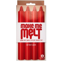 The 9's, Make Me Melt Sensual Warm-drip Candles Red Hot