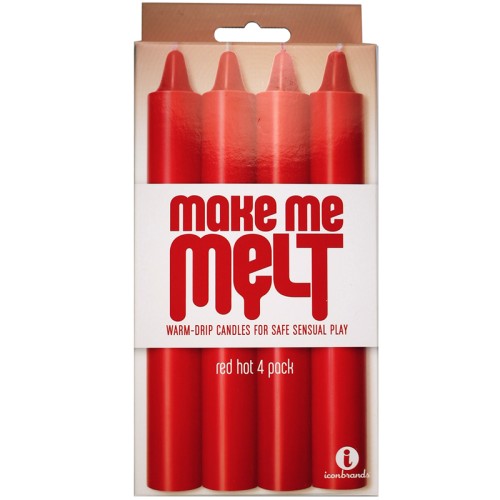 The 9's, Make Me Melt Sensual Warm-drip Candles Red Hot