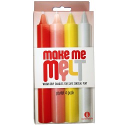 The 9's, Make Me Melt Sensual Warm-drip Candles Pastels