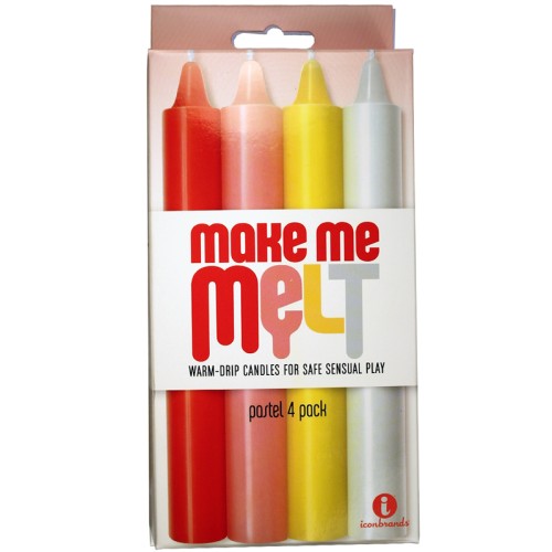 The 9's, Make Me Melt Sensual Warm-drip Candles Pastels