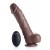 8.5" Vibrating Squirting Dildo Brown
