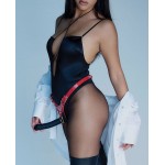 Strap-on-Me Leatherette Harness Fabulous - One Size Red Glossy Strap-on-Me Leatherette Harness Fabulous - One Size Red Glossy