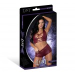 Lust Fetish Thalia Burgundy Set