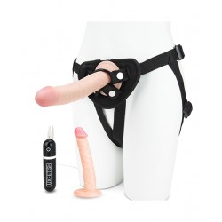 Strapon Pegging Set with 2 Realistic Dildos & Harness