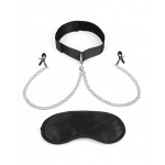 Black Collar And Nipple Clips