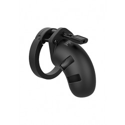 ManCage Model 20 Black 3.5” Silicone Chastity Cock Cage