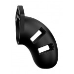 ManCage Model 20 Black 3.5” Silicone Chastity Cock Cage