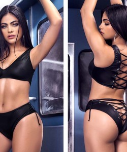 2677 Two Piece Set Color Black