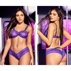 8698 Two Piece Set Color Purple