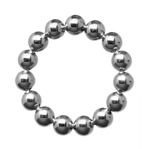 Meridian Stainless Steel Beaded Cock Ring