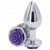 Metal Rose Butt Plug Purple