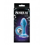 Stardust Glam Clear Glass Anal Plug with Swarovski Crystals & Jewel