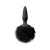 Bunny Tail Silicone Mini Anal Plug Black Tail