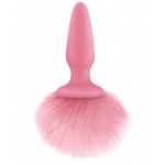 Bunny Tail Silicone Anal Plug Pink