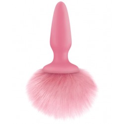 Bunny Tail Silicone Anal Plug Pink