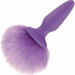 Bunny Tail Silicone Anal Plug Purple
