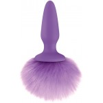 Bunny Tail Silicone Anal Plug Purple