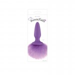 Bunny Tail Silicone Anal Plug Purple