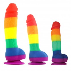 Colours Pride Edition Silicone Rainbow Dildo